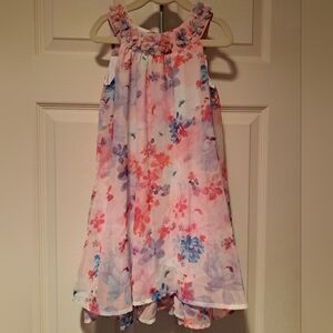 Floral Kids Dress - Pink and Purple